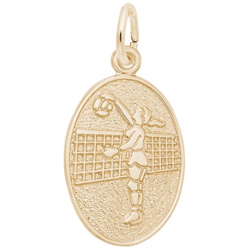 14K Gold Volleyball Player Charm by Rembrandt Charms