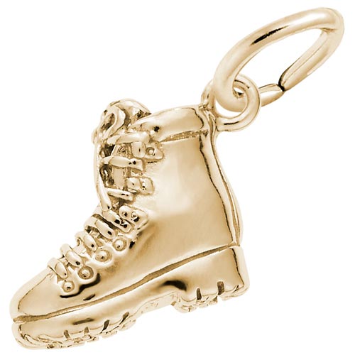 14K Gold Hiking Boot Charm by Rembrandt Charms