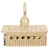 10K Gold Covered Bridge Charm by Rembrandt Charms