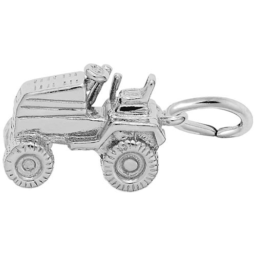 Sterling Silver Riding Lawn Mower Charm by Rembrandt Charms