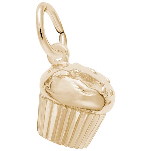 14K Gold Muffin Charm by Rembrandt Charms