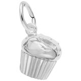 14K White Gold Muffin Charm by Rembrandt Charms