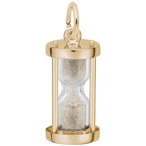 Rembrandt Hourglass Charm, Gold Plate Rembrandt Hourglass Charm, Gold Plate