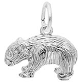 14K White Gold Wombat Charm by Rembrandt Charms