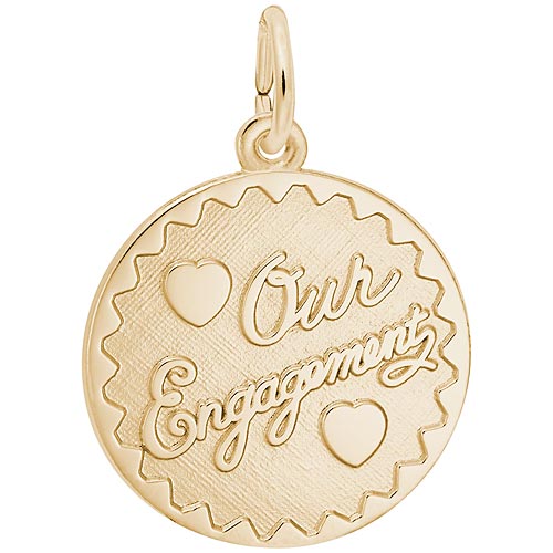14K Gold Our Engagement Charm by Rembrandt Charms 14K Gold Our Engagement Charm by Rembrandt Charms