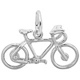 14K White Gold Bicycle Charm by Rembrandt Charms