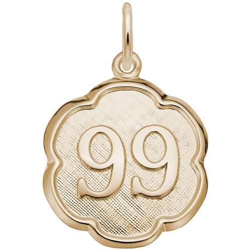 10K Gold Any Number Disc 1-99 Charm by Rembrandt Charms 10K Gold Any Number Disc 1-99 Charm by Rembrandt Charms