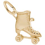 Rembrandt Roller Skate Charm, 14K Yellow Gold