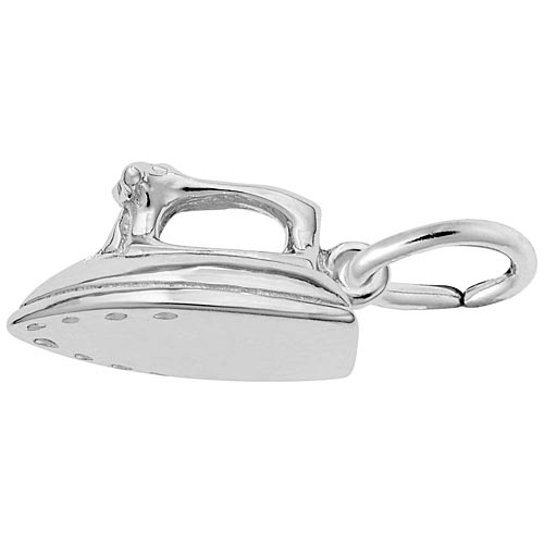 14K White Gold Iron Charm by Rembrandt Charms 14K White Gold Iron Charm by Rembrandt Charms