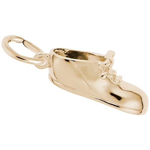Rembrandt Baby Shoe Charm, 14k Yellow Gold