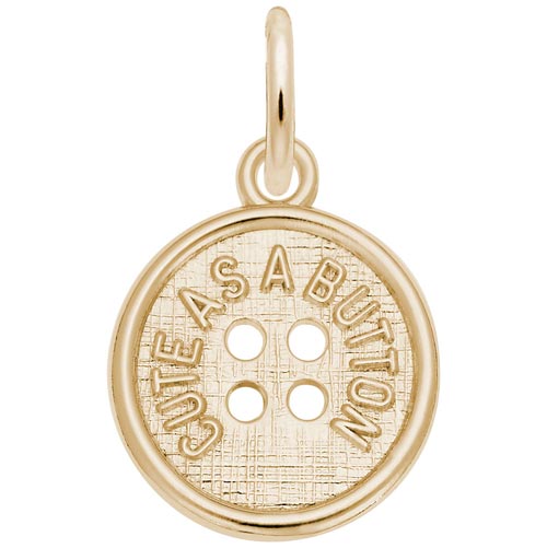 Rembrandt Cute as a Button Charm, 14k Yellow Gold Rembrandt Cute as a Button Charm, 14k Yellow Gold