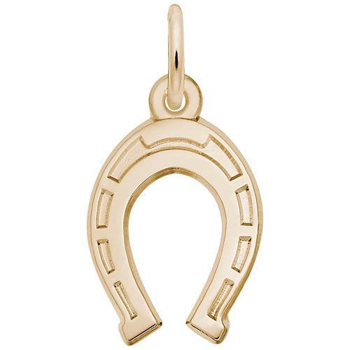 Rembrandt Lucky Horseshoe Charm, 14k Yellow Gold
