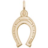 Rembrandt Lucky Horseshoe Charm, 10k Yellow Gold