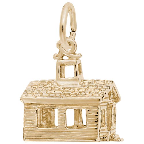 10K Gold School House Charm by Rembrandt Charms 10K Gold School House Charm by Rembrandt Charms