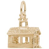 Rembrandt School House Charm, 14k Yellow Gold