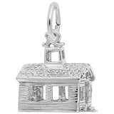Rembrandt School House Charm, Sterling Silver