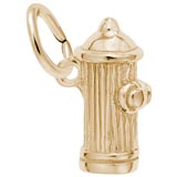 Rembrandt Fire Hydrant Accent Charm, 14K Yellow Gold
