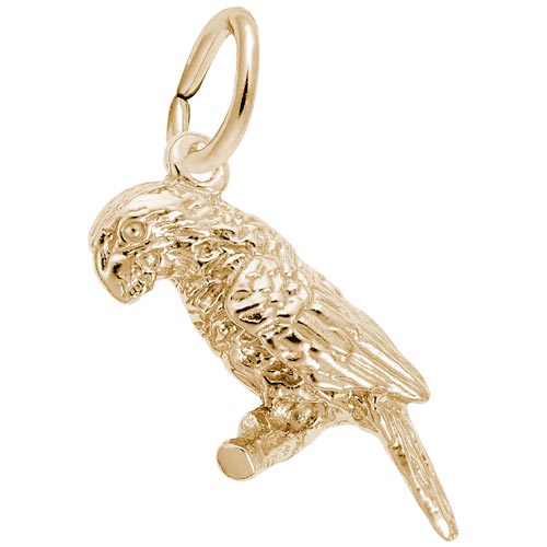 Gold Plated Parakeet Charm by Rembrandt Charms Gold Plated Parakeet Charm by Rembrandt Charms