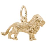 Rembrandt Lion Charm, 10K Yellow Gold