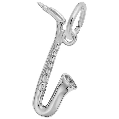 Sterling Silver Saxophone Accent Charm by Rembrandt Charms Sterling Silver Saxophone Accent Charm by Rembrandt Charms