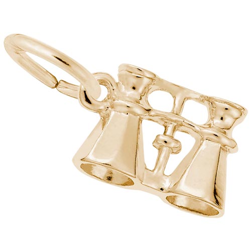 10K Gold Binoculars Charm by Rembrandt Charms 10K Gold Binoculars Charm by Rembrandt Charms