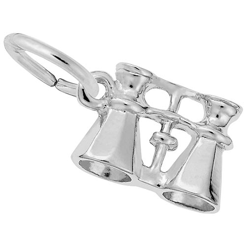 14K White Gold Binoculars Charm by Rembrandt Charms 14K White Gold Binoculars Charm by Rembrandt Charms