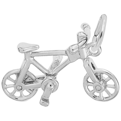 14K White Gold Bicycle Charm by Rembrandt Charms 14K White Gold Bicycle Charm by Rembrandt Charms