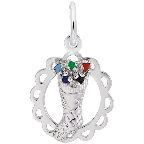 Sterling Silver Stocking Full of Joy Charm by Rembrandt Charms Sterling Silver Stocking Full of Joy Charm by Rembrandt Charms