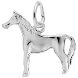 Rembrandt Standing Horse Charm, Sterling Silver