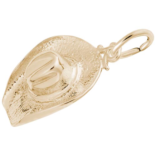 10K Gold Cowboy Hat Charm by Rembrandt Charms 10K Gold Cowboy Hat Charm by Rembrandt Charms