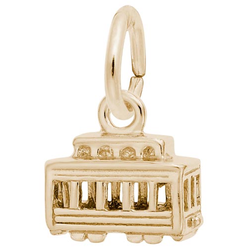 Rembrandt Cable Car Charm, Gold Plate Rembrandt Cable Car Charm, Gold Plate