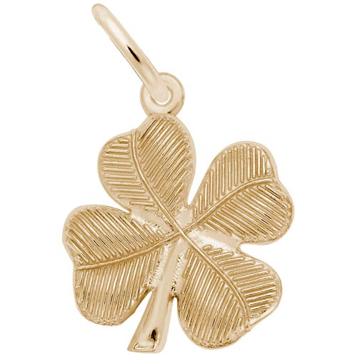 10K Gold Four Leaf Clover Charm by Rembrandt Charms 10K Gold Four Leaf Clover Charm by Rembrandt Charms