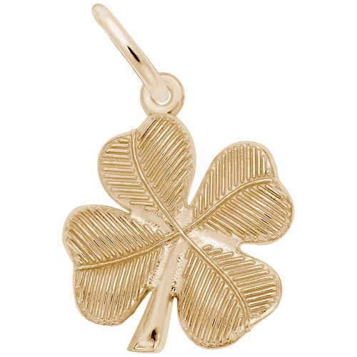 14K Gold Four Leaf Clover Necklace