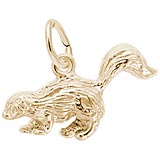 Rembrandt Skunk Charm, 10k Yellow Gold