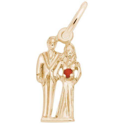 10K Gold Bride and Groom Accent Charm by Rembrandt Charms 10K Gold Bride and Groom Accent Charm by Rembrandt Charms