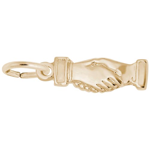 Gold Plate Handshake Charm by Rembrandt Charms Gold Plate Handshake Charm by Rembrandt Charms