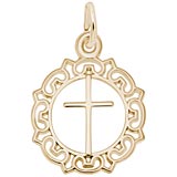 14K Gold Cross Charm by Rembrandt Charms
