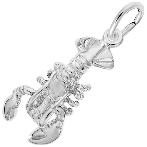 14K White Gold Lobster Charm by Rembrandt Charms 14K White Gold Lobster Charm by Rembrandt Charms