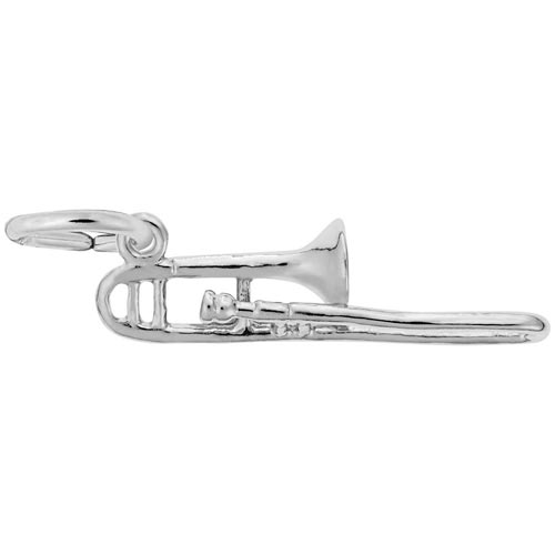 Sterling Silver Trombone Charm by Rembrandt Charms Sterling Silver Trombone Charm by Rembrandt Charms