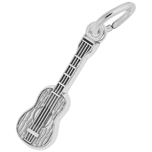 14K White Gold Small Acoustic Guitar Charm by Rembrandt Charms 14K White Gold Small Acoustic Guitar Charm by Rembrandt Charms