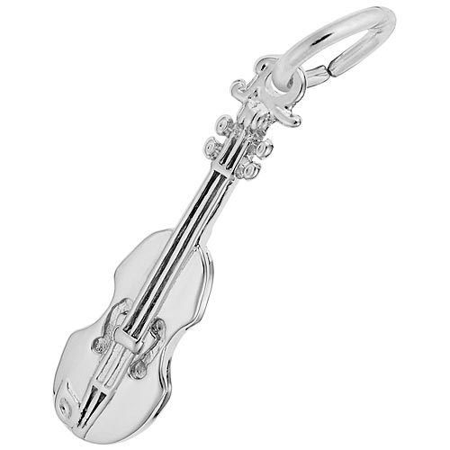Sterling Silver Violin Accent Charm by Rembrandt Charms Sterling Silver Violin Accent Charm by Rembrandt Charms