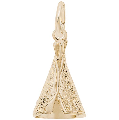 Rembrandt Tepee Charm, 14K Yellow Gold