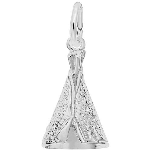 Sterling Silver Tepee Charm by Rembrandt Charms Sterling Silver Tepee Charm by Rembrandt Charms