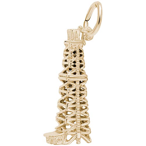 Rembrandt Oil Well Charm, 14k Yellow Gold