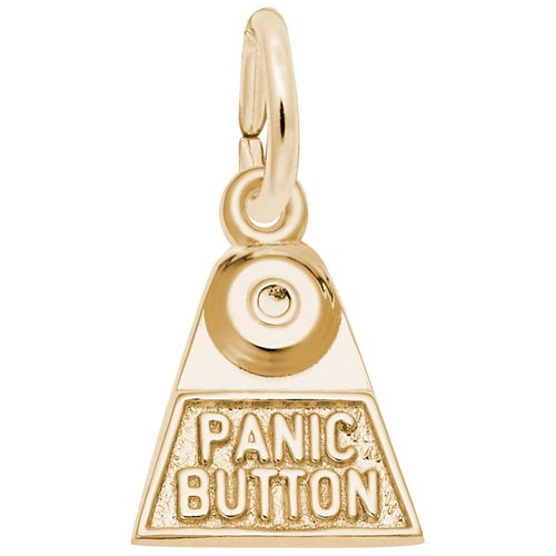 10K Gold Panic Button Charm by Rembrandt Charms 10K Gold Panic Button Charm by Rembrandt Charms