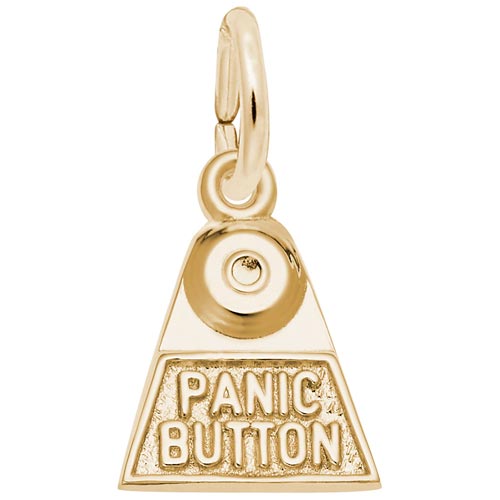 14K Gold Panic Button Charm by Rembrandt Charms