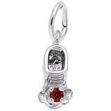 Rembrandt 01 Jan Bootie Accent Charm, Sterling Silver