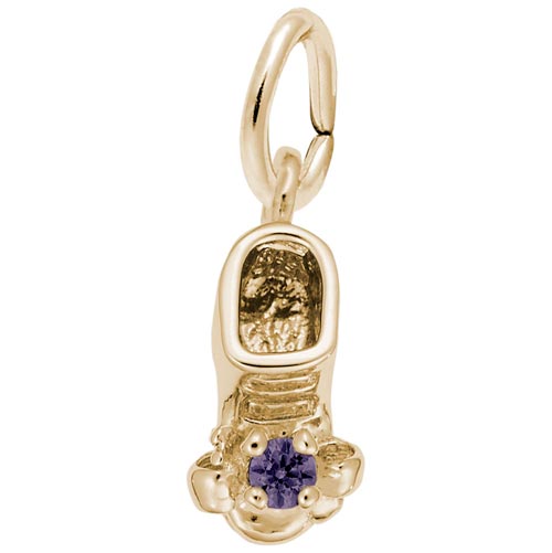 14K Gold Birth Month 02 Feb Bootie Accent by Rembrandt Charms 14K Gold Birth Month 02 Feb Bootie Accent by Rembrandt Charms