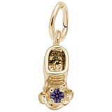 Rembrandt 02 Feb Bootie Accent Charm, 10K Yellow Gold