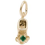 Rembrandt 05 May Bootie Accent Charm, Gold Plate